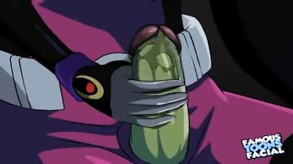 Teen Titans Raven double teamed