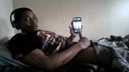 MrDirtyPantieSniffer stroking my BBC horny big black cock guy