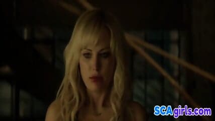 Malin Ackerman - Blond svensk brud i tjÃ¤nstefel