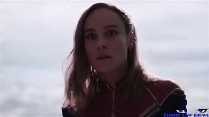 Captain Marvel balbusting KICK IN THE BALLS Brie Larson