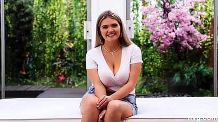 Young Babe Angie Hard With Huge Natural Boobs