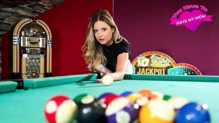 rebecca volpetti pool game with stepmom