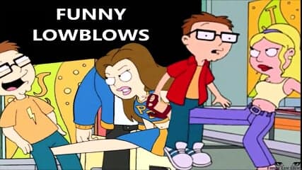 Steve Smith CHEERLEADER BALLBUSTING anime kick in the balls nerd ballbust