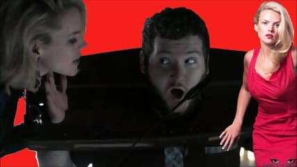 Erin Richards BALLBUSTING FEMDOM blonde balls squeeze bondage, Batman Gotham