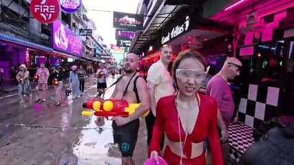 ð¦ð« Songkran 2025 Soi 6 Pattaya Water Festival in Thailand, Part 4 [4K HDR Walking Tour]