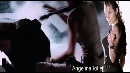 Tomb Raider 2001 ANGELINA JOLIE BALLBUSTING Lara Croft kick in the balls Tomb Raider