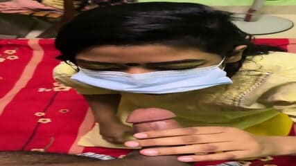 006 Desi Girl Gives Sloppy Bj â Wet & Wild Blowjob in Bed!