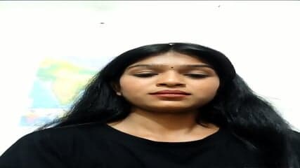 Indian dark skin teen shows her face and chocolate ass