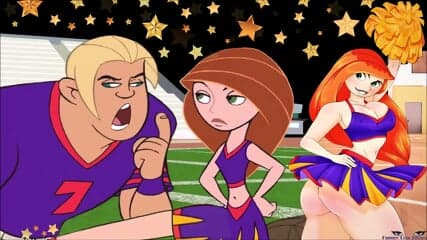 Kim Possible BALLBUSTING football player, poor boy got kicked in the balls