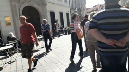 Naked walk in public