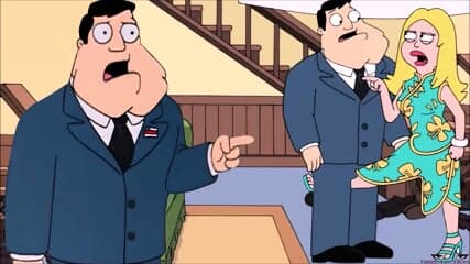 Francine tough wife BALLBUSTING husband kick in the balls ANIME nutshot