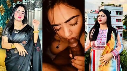 Most Demanded Tiktoker Anisha Momo Giving Blowjob Sex Video