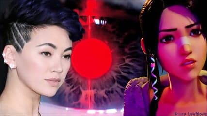 Blade Runner Black Lotus BALLBUSTING 3 hard nutshots ANIME kick in the balls