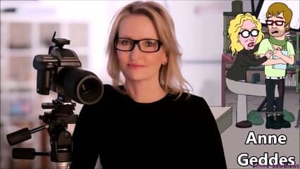 Anne Geddes BALLBUSTING 3 nutshots ANIME MILF kicking balls, American dad