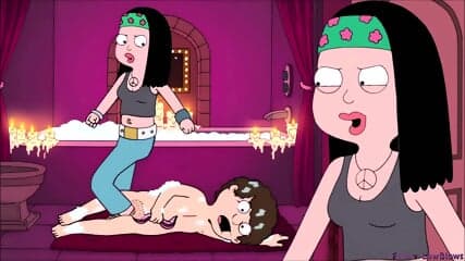 Tough teen punishes boy with ANAL insertion BDSM cartoon KICK in the balls STOMPING
