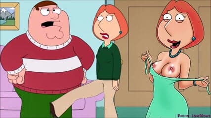 wife BALLBUSTING husband TV cartoon serie Family Guy