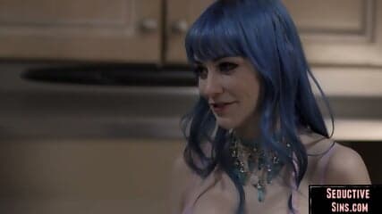 Horny blondie hard doggystyled by lover