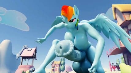 Super Hyper Penis Rainbow Dash (Frostbound)