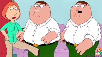 angry lois BALLBUSTING FAT husband kick in the balls ANIME nutshot Griffins