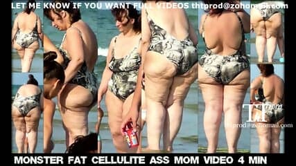 Chubby Matures and Grannies Beach Voyeur