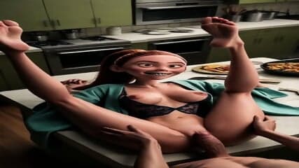 Crazy girl with braces