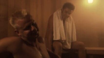 Hot sex with a shapely lassie in the sauna after training in the gym