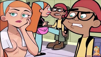 redhead schoolgirl BALLBUSTING black nerd JAZZ kick in the balls anime nutshot