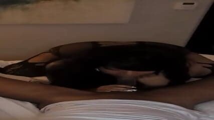 Her  left so she came in my room to eat dick