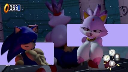 Blaze es follada por sonic