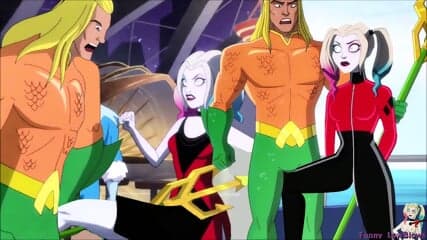 HARLEY QUINN Ballbusting AQUAMAN Kick In The Balls (part 2)