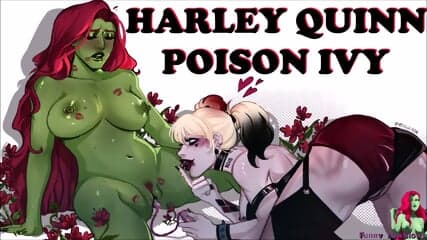 HARLEY QUINN tv serie, POISON IVY ballbusting JOKER anime kick in the balls