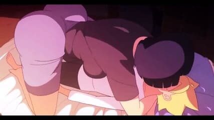 Ninja boy feast on his mother