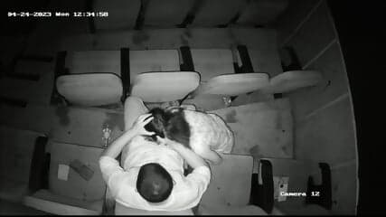 Horny College Lovers Romance In Theatre