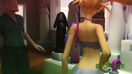 3DGSPOT - Busty Blonde Bimbo Can't Resist Fucking All Her Holes COMPILATION! 3D ANIMATION