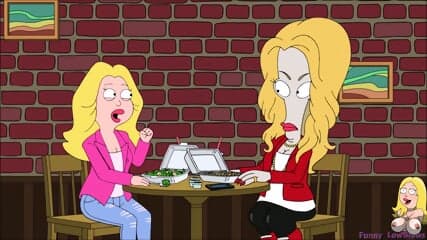 sexy blonde FRANCINE milf BALLBUSTING anime kick in the balls american dad, manager busted