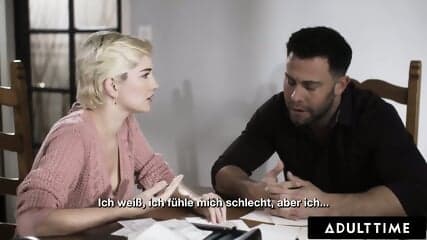 ADULT TIME - Skye Blue Fucks Her Bestie's Cheating  Cure His Cold Feet! GERMAN SUBTITLES