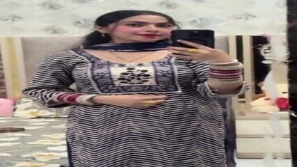 Beautiful Horny Punjabi Wife Masturbating Riding On Cucumber & Dildo Moaning Dirty Talking