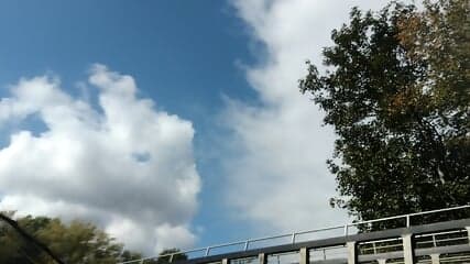 Outside wet jeans and hoodie