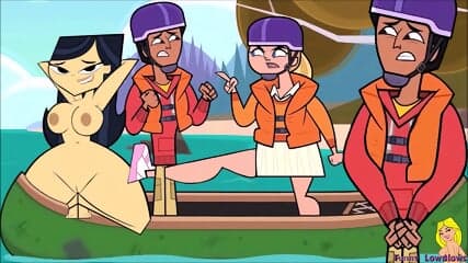 busty EMMA canoe ballbusting TOTAL DRAMA kick in the balls