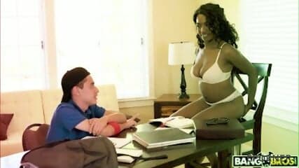 Eporner Exclusive ~ black teacher helping little boy study