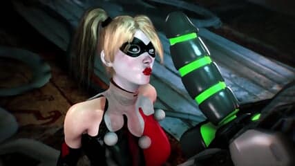 Harley Quinn X Cyber Grid: Doggy, Deepthroat, Riding (3D Gameplay) 60 Fps