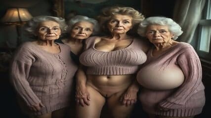 AI Granny Sweater Puppets