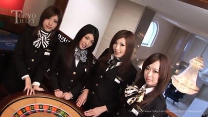 Uncensored Casino (part1) Misato Sakurai, Yukina Mori, Kaede Kamino