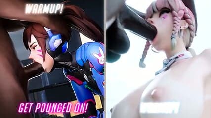 KIRIKO VS DVA - BBC Fuck Battle (Round 2)