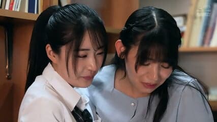 Lesbian Schoolgirl in The Library