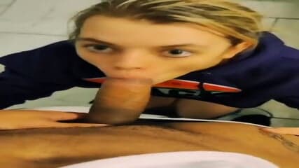 Blonde Teen Fucking BBC In Schoolâs Bathroom At Night