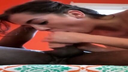 Burnette Gives A Super Sloppy BJ