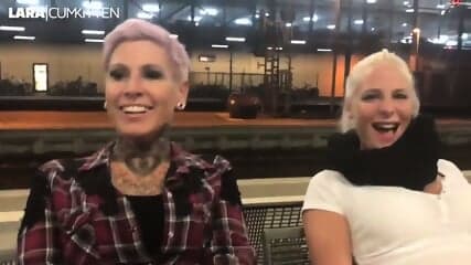 lara train-station piss