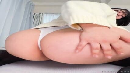 White Knit Dress Selfie 2