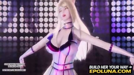 Rainbow - A Ahri Sexy Kpop Dance League of Legends Uncensored Hentai 4K 60FPS